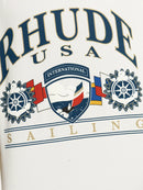 Rhude USA Sailing Printed T-Shirt in Vintage White