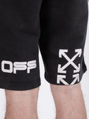 Off-White Hand Logo Printed Shorts in Black