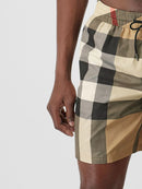 Burberry Big Check Swim Shorts in Beige