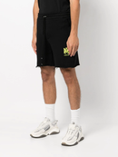 Amiri Lime MA Logo Printed Shorts in Black