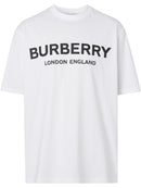Burberry London Letchford Logo Print T-shirt White