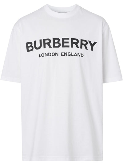 Burberry London Letchford Logo Print T-shirt White