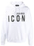 Dsquared2 Icon Print Hoodie in White