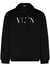 Valentino Garavani VLTN Logo Print Hoodie in Black