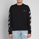 Off-White Colour Painting Diagonals Crew Sweatshirt in Black