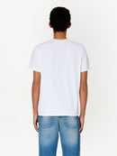 Ami Paris Ami De Coeur Red Embroidered Logo T-Shirt in White