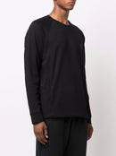 C.P. Company Metropolis Series Diagonal Raised Fleece Sweatshirt in Black