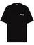 Balenciaga Political Campaign Embroidered Logo Oversized T-shirt in Black