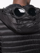 C.P. Company DD Shell Goggle Puffer Jacket in Black