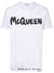 Alexander McQueen Graffiti Print Logo T-Shirt in White