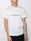 Givenchy Reverse Paris Logo Print Oversized T-Shirt in White