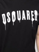 Dsquared2 Graffiti-print Paint Cotton T-shirt in Black