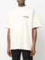 Balenciaga Political Campaign Embroidered Logo Blue Stripe T-Shirt in White