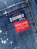 Dsquared2 Bleached Spots Wash Cool Guy Slim Jeans in Blue