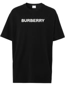 Burberry Harriston Printed Logo T-shirt in Black