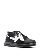 Off-White Out of Office Calf Leather Trainers in Black/White