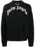 Palm Angels Curved GD curved Logo print Sweatshirt in Black