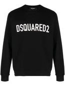 Dsquared2 Classic Logo Raglan Fit Logo Black Sweater