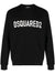 Dsquared2 Classic Logo Raglan Fit Logo Black Sweater