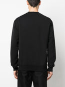 Lanvin Paris Logo Embroidered Sweatshirt in Black