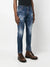 Dsquared2 1964 Patch Distressed Slim Jeans Blue