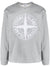 Stone Island Stitches Four Embroidered Logo Sweatshirt in Grey