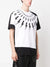 Neil Barrett Split Front Lightning Bolt Printed T-Shirt in Black