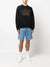 Casablanca Rainbow Crayon Temple Embroidered Sweatshirt in Black