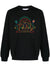 Casablanca Rainbow Crayon Temple Embroidered Sweatshirt in Black