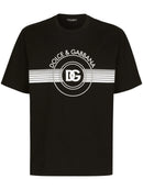 Dolce & Gabbana Interlock DG Logo Print T-Shirt in Black