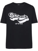 Balmain 70s Logo Print T-Shirt in Black