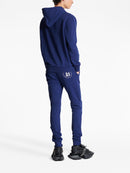 Balmain Paris Logo Printed Hoodie in Navy