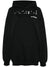 Balenciaga Hand Drawn-logo Cotton Hoodie Black