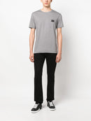 Dolce & Gabbana Silver Plaque T-Shirt in Grey