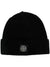 Stone Island Compass Motif Ribbed-Knit Beanie in Black