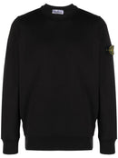 Stone Island Compass Patch Crew neck Sweatshirt in Black