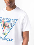 Casablanca La Joueuse Tennis Club T-Shirt in White