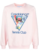 Casablanca La Joueuse Tennis Club Sweatshirt in Pink