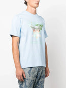 Casablanca Tennis Club Pastelle Print in Ice Blue