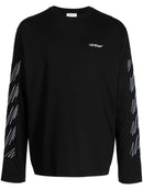 Off-White Stitch Diags Long Sleeve in Black