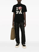 Palm Angels I Love PA Logo printed T-Shirt in Black