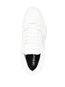 Off-White Out of Office Leather Trainers in White/Silver