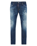 Dsquared2 DSQ2 Patch Ripped Skater Jeans in Blue