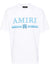 Amiri MA Bar Blue Logo Printed T-Shirt in White