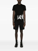 Dsquared2 Icon Splash Logo Printed Cool Fit T-Shirt in Black