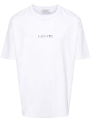 Lanvin Embroidered Logo T-Shirt in White