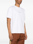 Lanvin Embroidered Logo T-Shirt in White