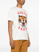 Kenzo Lucky Tiger Printed T-Shirt in White