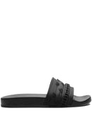 AMIRI Bandana Chain Molded Pool Sliders in Black