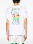 Casablanca Le Jeu Coloure Printed T-Shirt in White